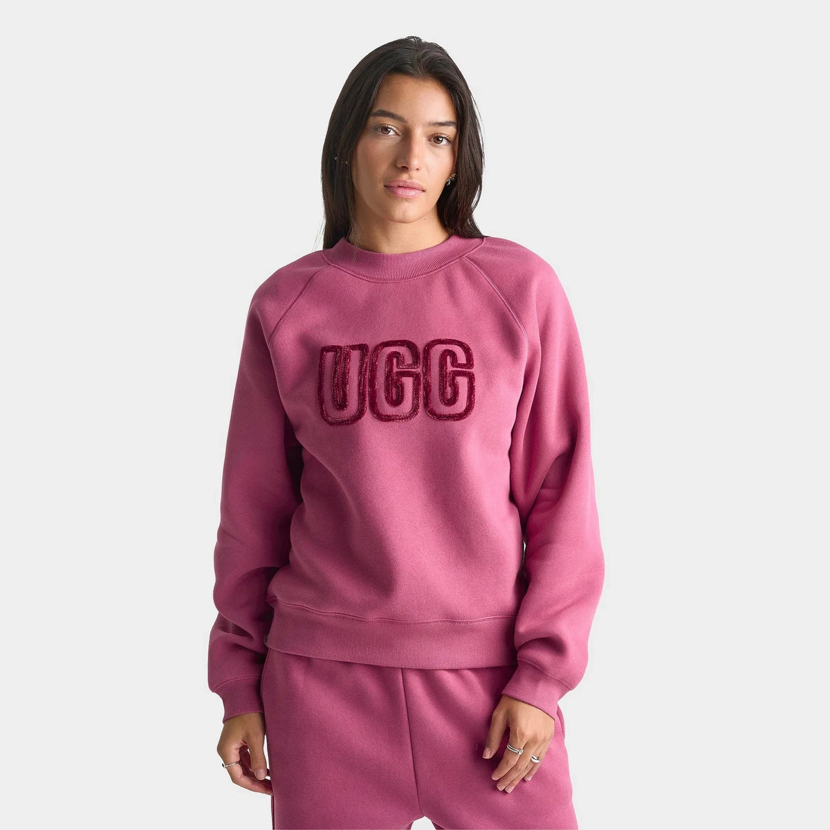 Women's Chenille Appliqué Crewneck Sweatshirt