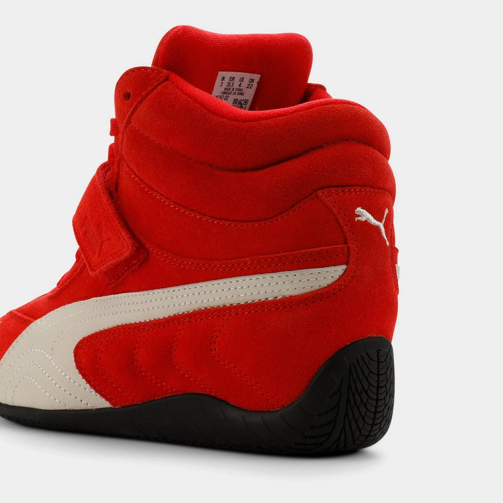 Girls' High-Top Hidden Wedge Sneakers - Red