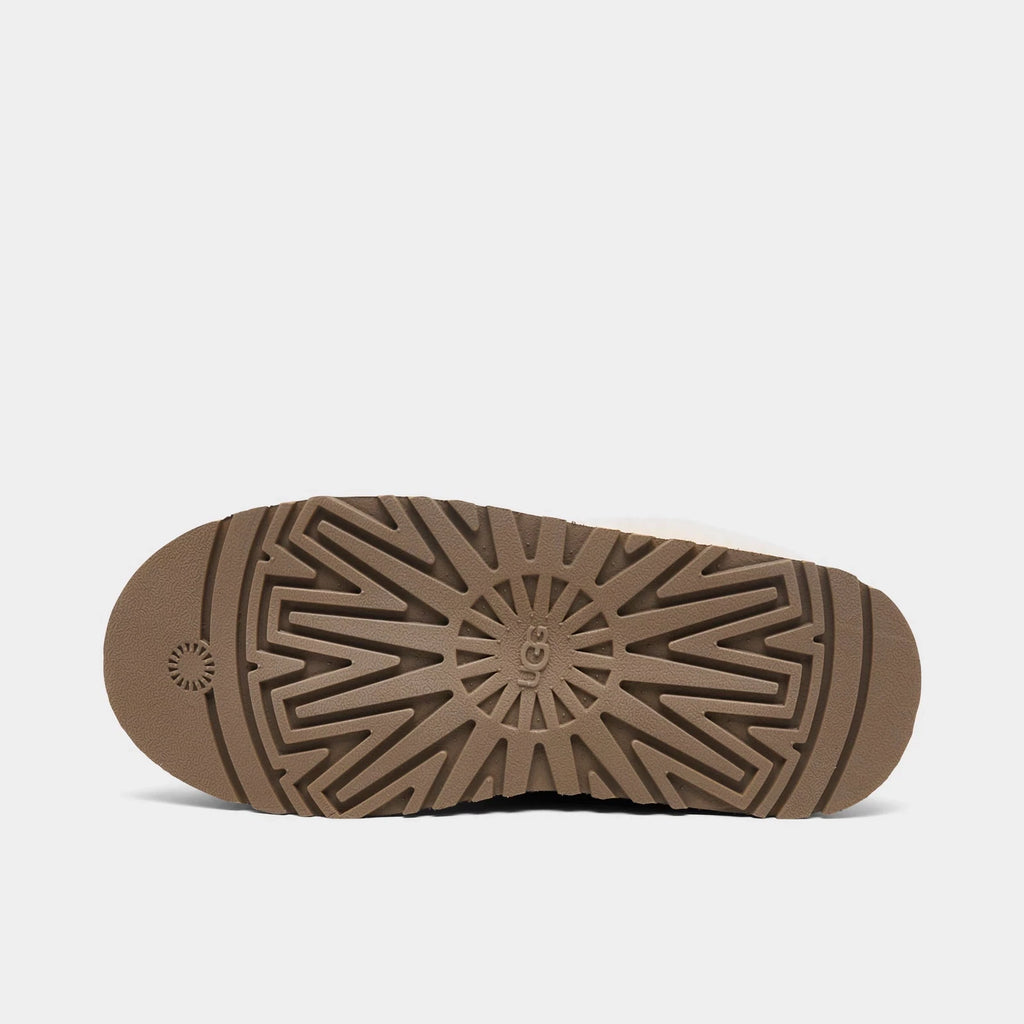 Women's Suede Platform Clogs - Chestnut