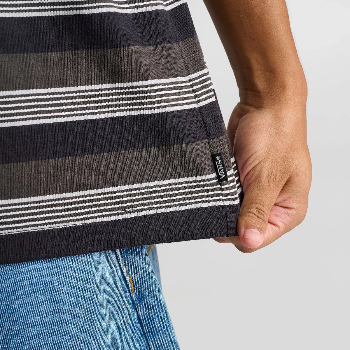 Men's Cotton Striped Crewneck T-Shirt