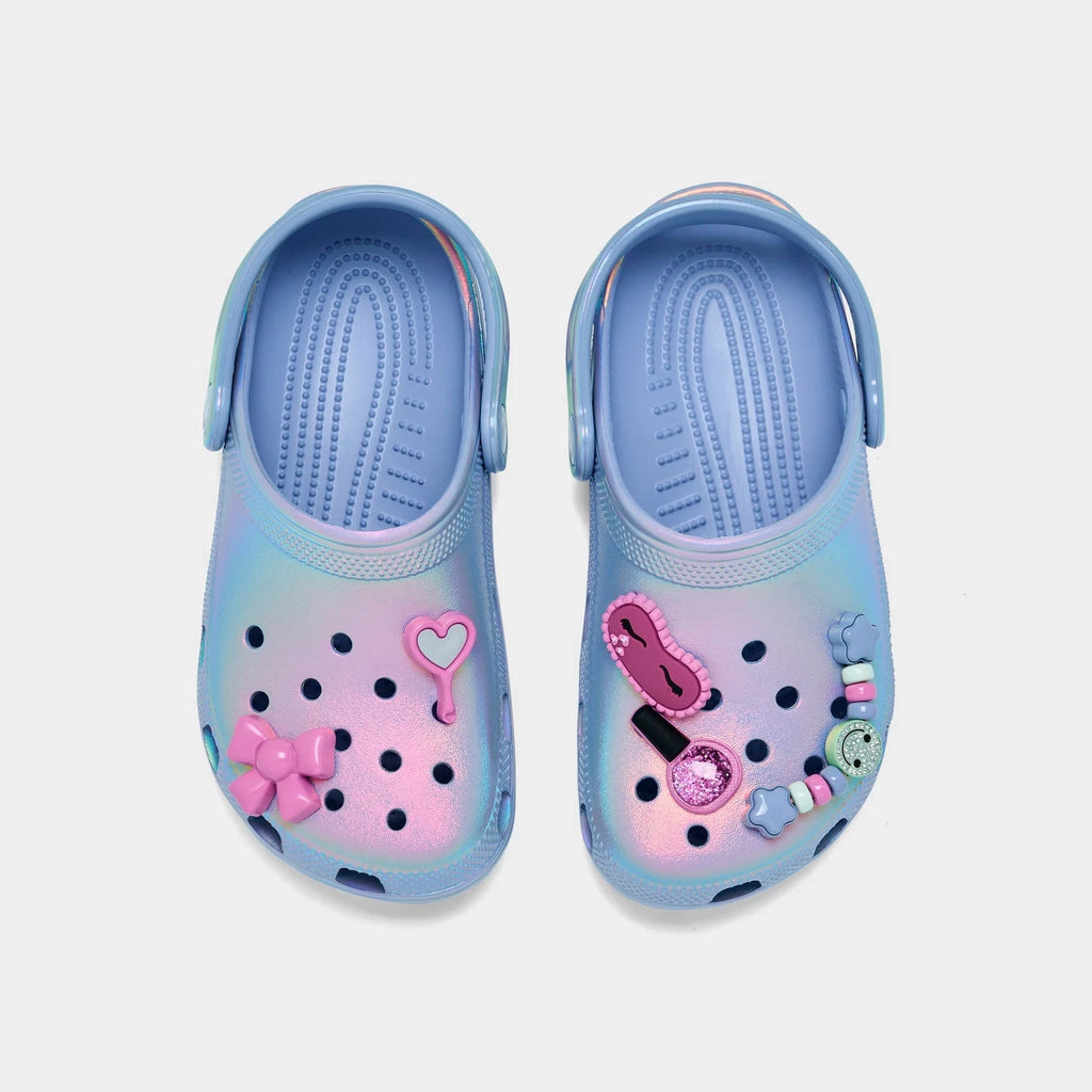 Girls' Glitter Glow Foam Clogs