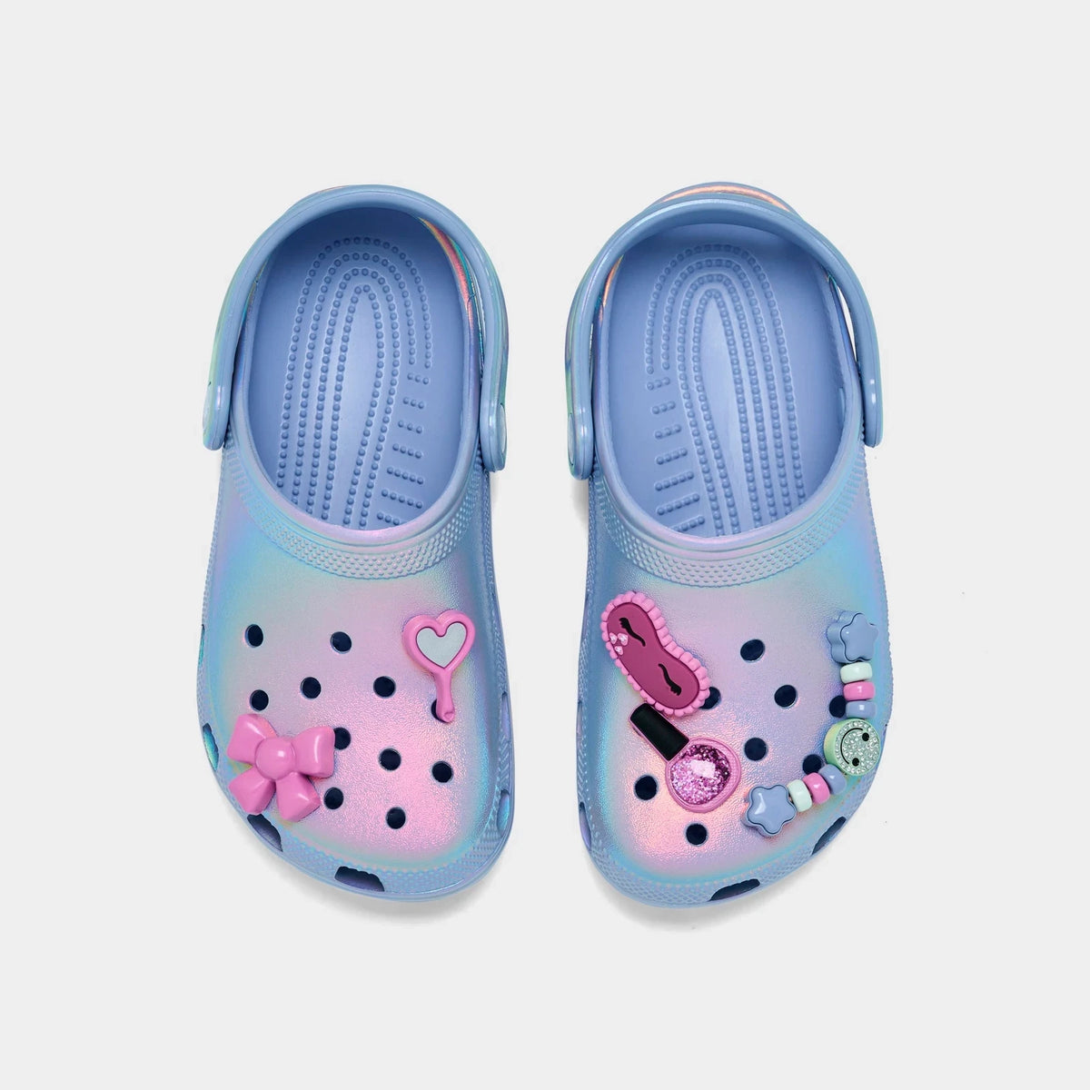 Girls' Glitter Glow Foam Clogs