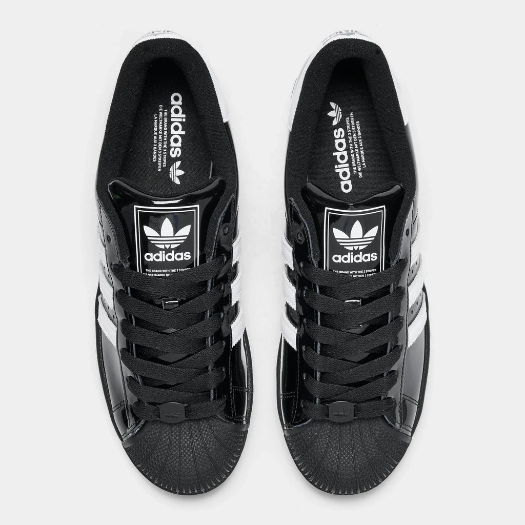 Men's Patent Leather Shell-Toe Sneakers