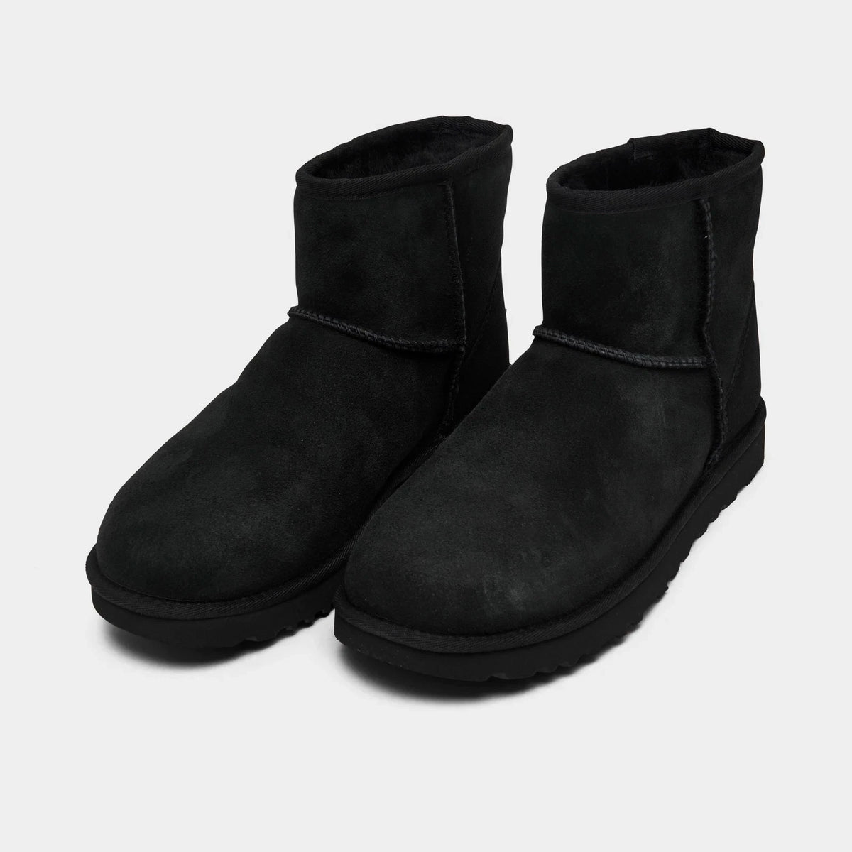 Women's Sheepskin Ankle Boots - Black