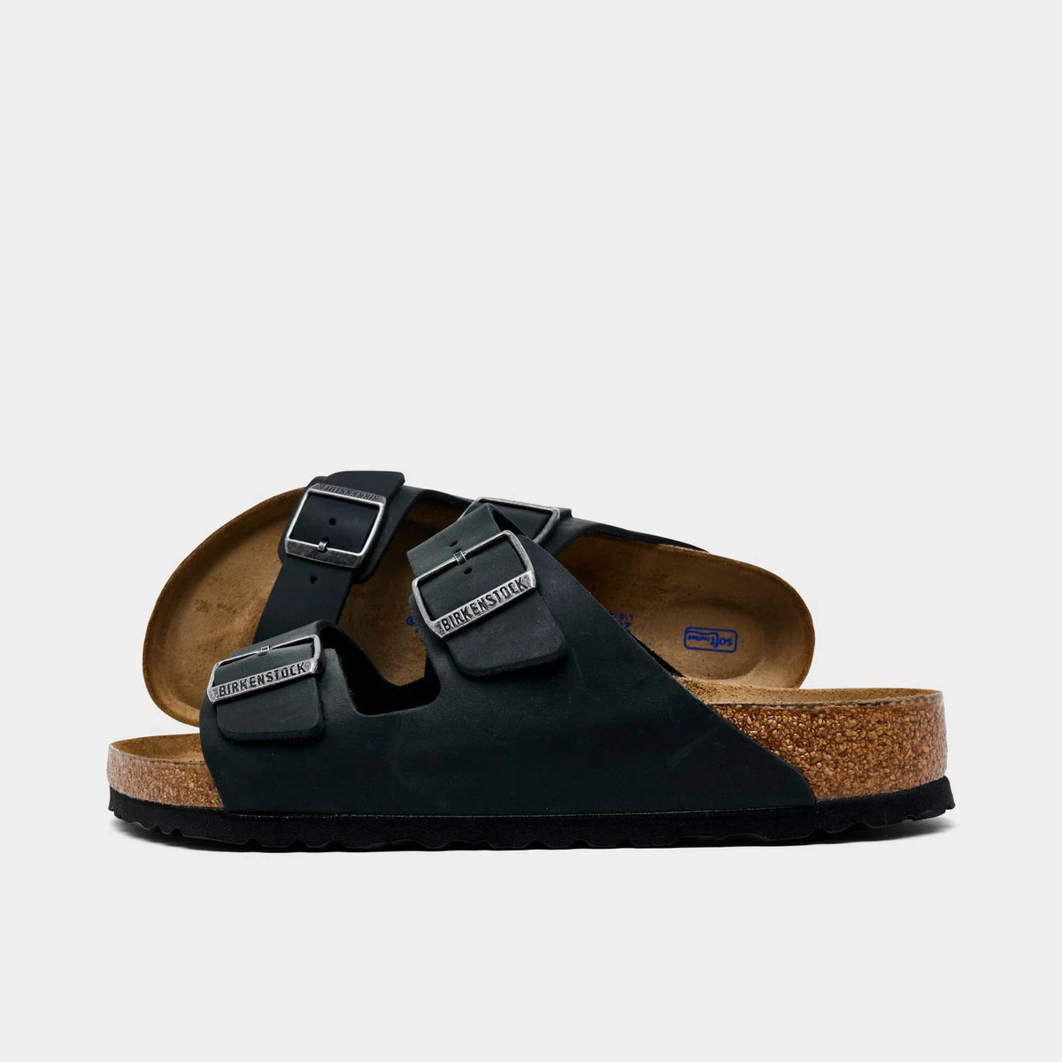 Men's Oiled Leather Two-Strap Sandals