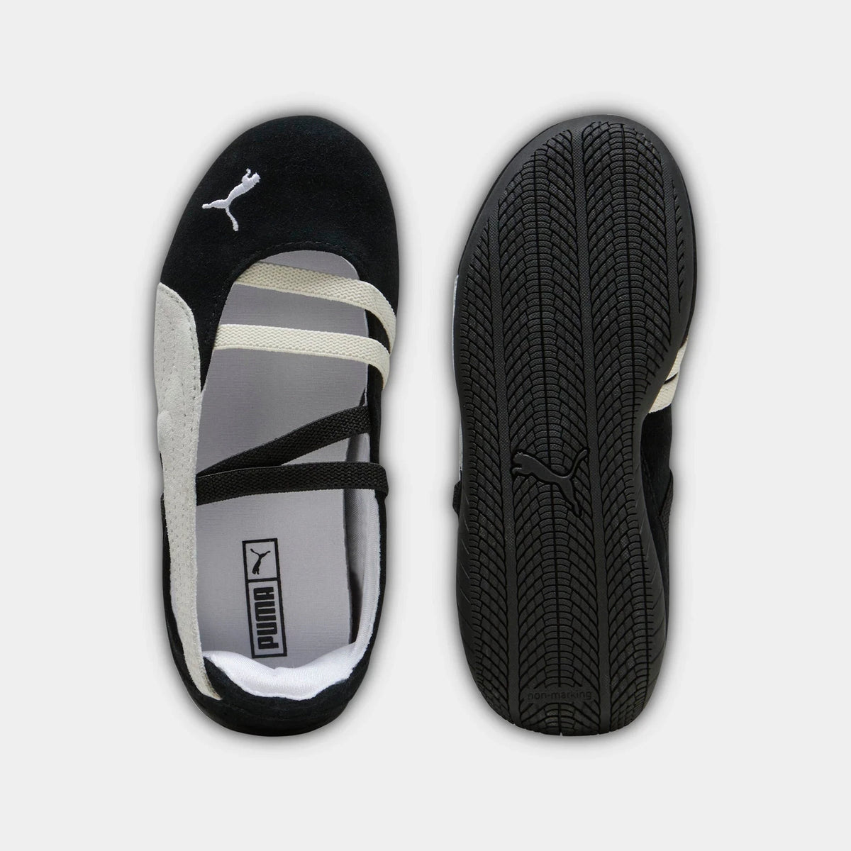 Girls' Ballet-Inspired Casual Shoes - Black