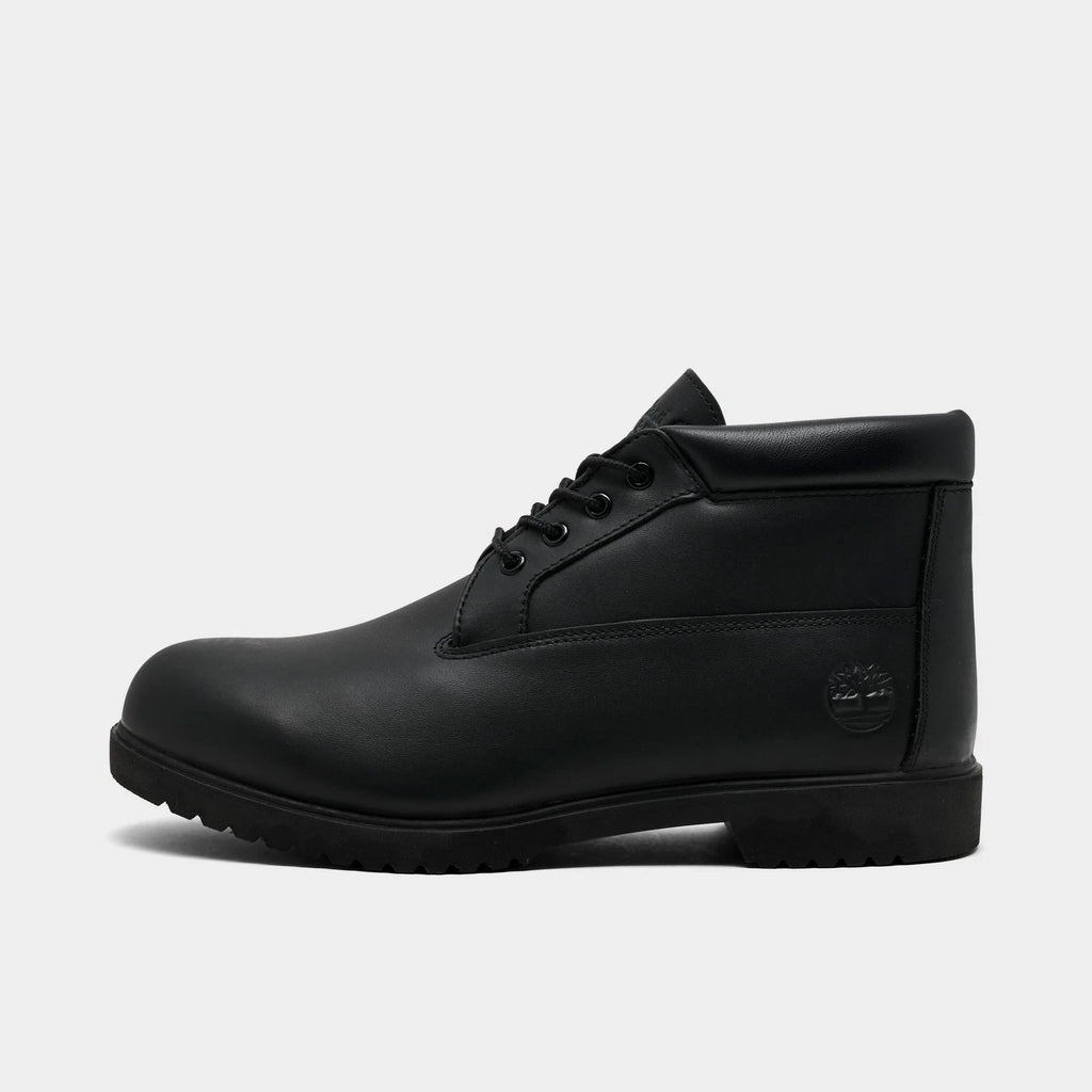 Men's Waterproof Leather Chukka Boots - Black