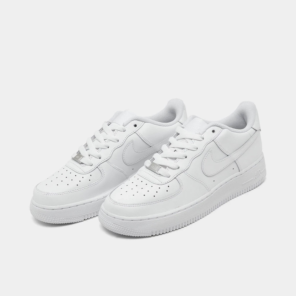 Big Kids' Leather Low-Top Sneakers - White