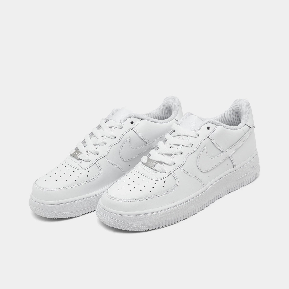 Big Kids' Leather Low-Top Sneakers - White