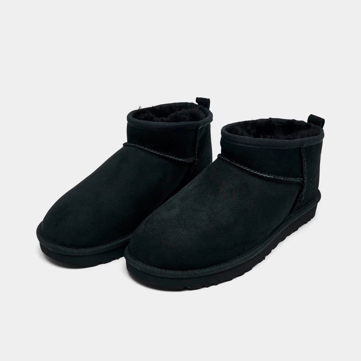 Women's Sheepskin Short Boot - Black