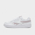 Men's Leather Tennis-Inspired Sneaker - White