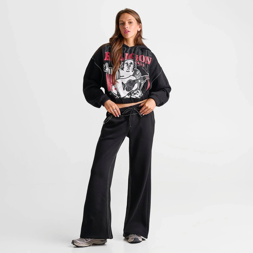 Women's Stitch Buddha Big T Girlfriend Pullover Hoodie