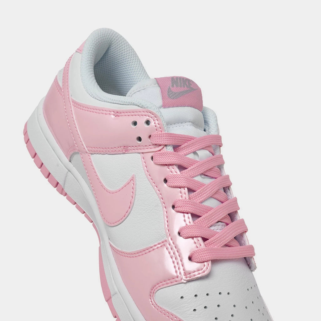 Women's Patent Leather Court Sneaker - White