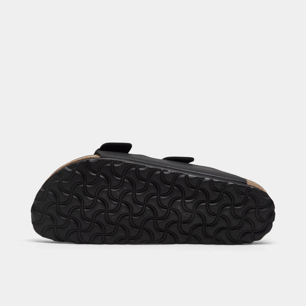 Women's Two-Strap Synthetic Sandals - Black
