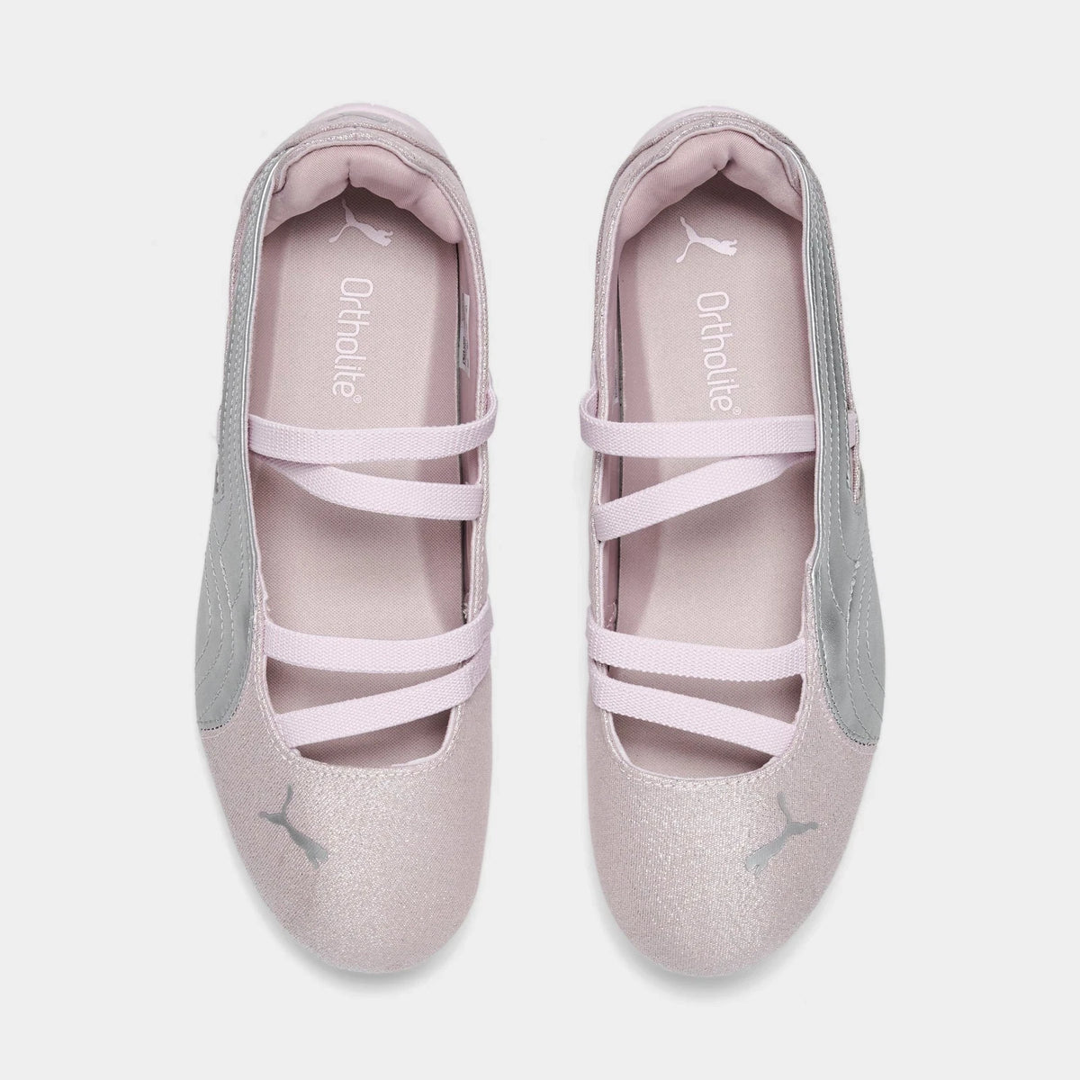 Girls' Metallic Ballet-Inspired Shoes
