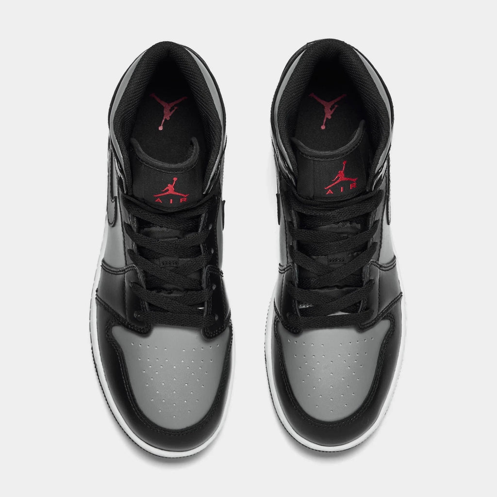 Big Kids' Leather Mid-Top Casual Sneakers