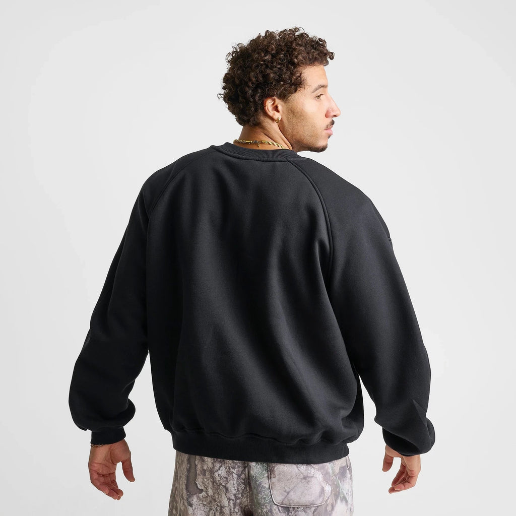 Men's Oversized Camouflage Fleece Sweatshirt