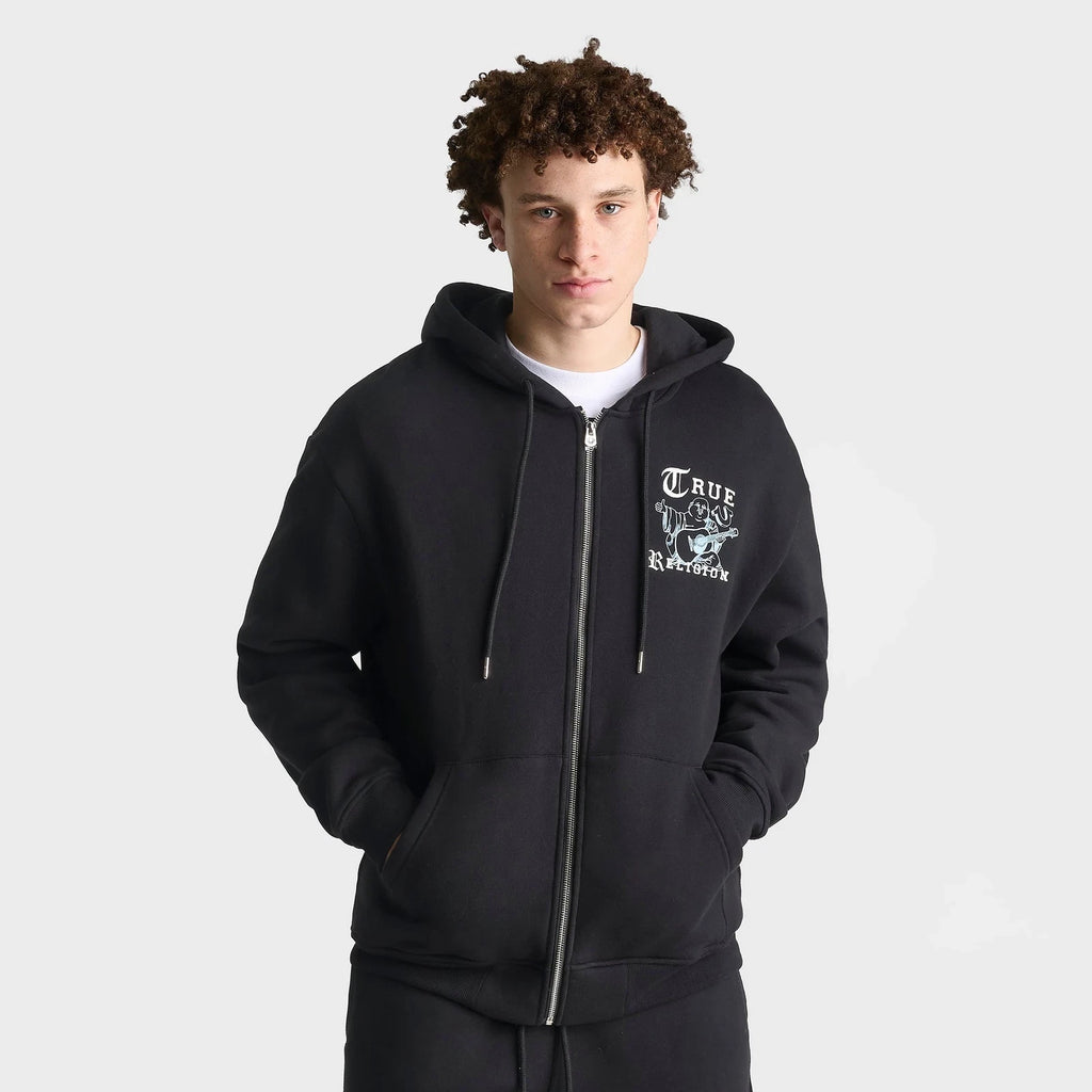 Men's Graphic Full-Zip Fleece Hoodie