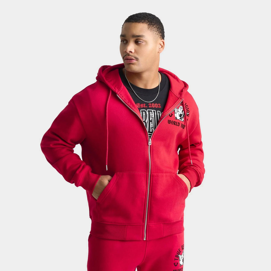 Men's Graphic Full-Zip Fleece Hoodie