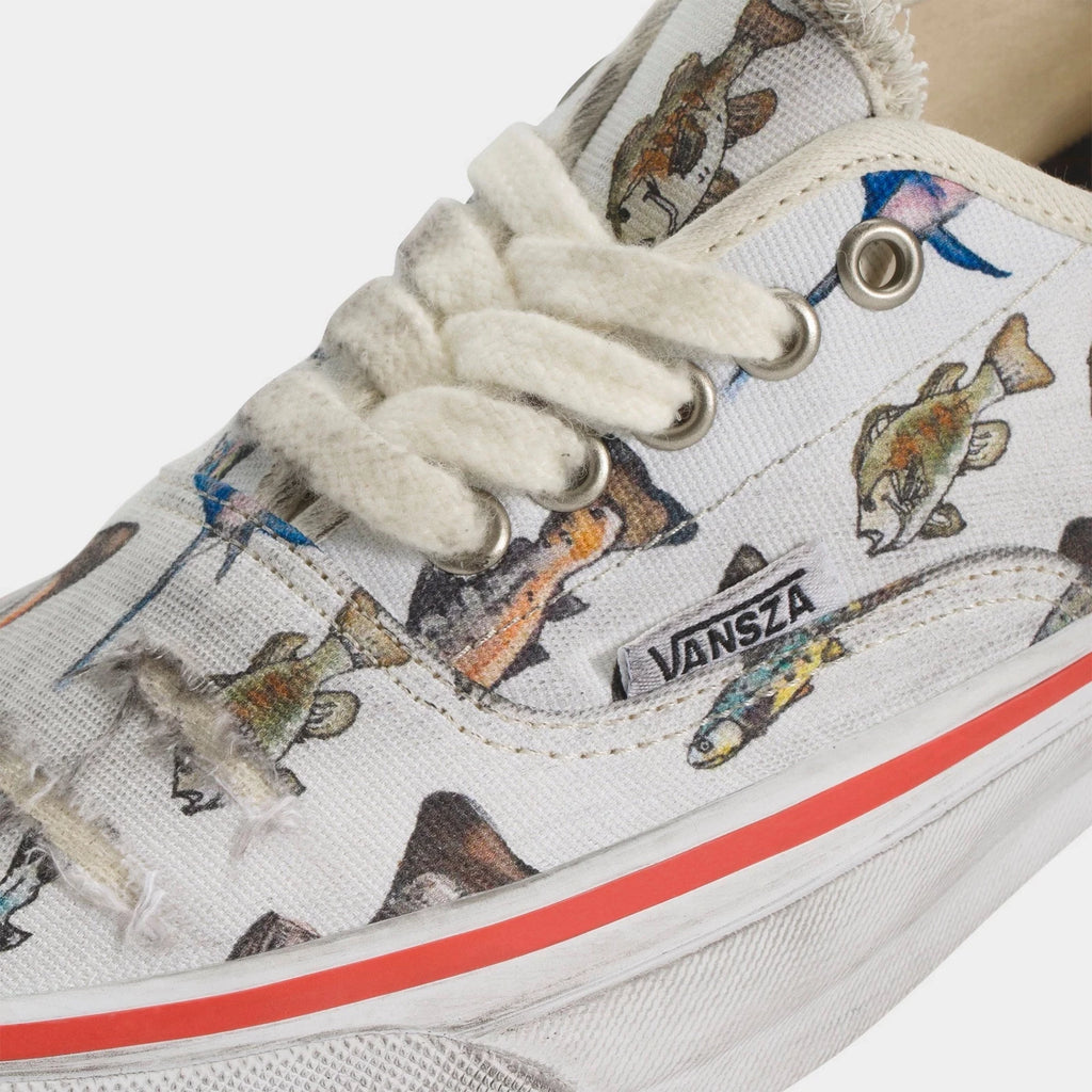 Canvas Fish Print Convertible Sneaker