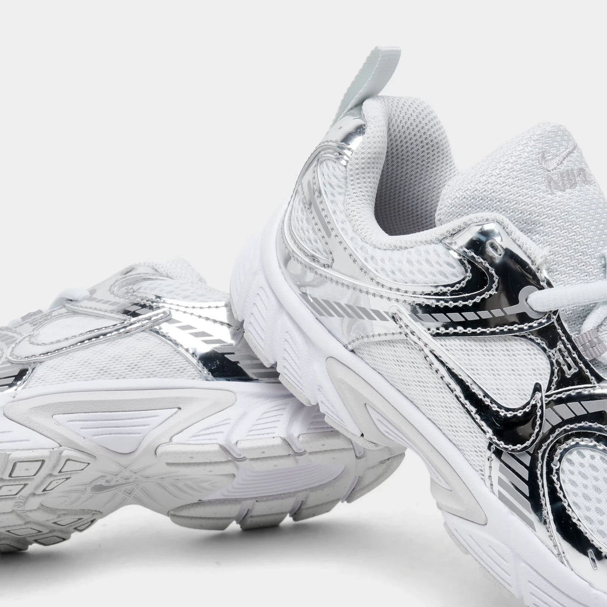 Little Kids' Mesh Stretch-Lace Sneaker - White