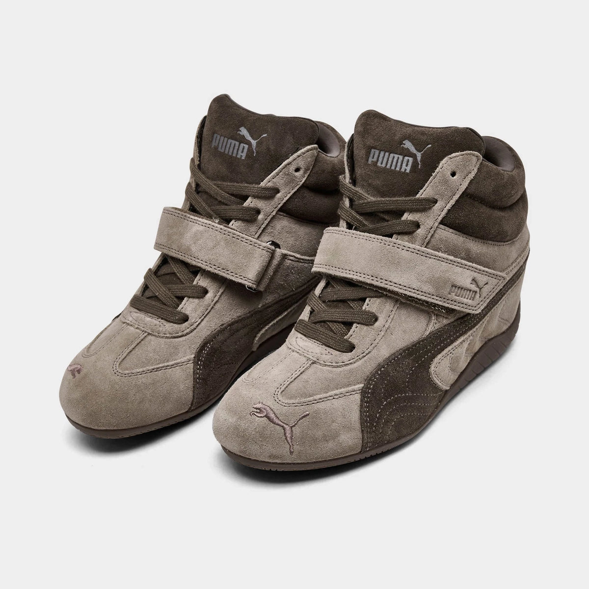 Women's Hidden Wedge Sneakers - Brown