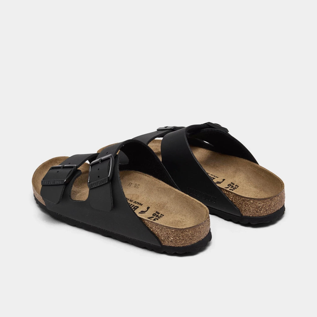 Women's Two-Strap Synthetic Sandals - Black