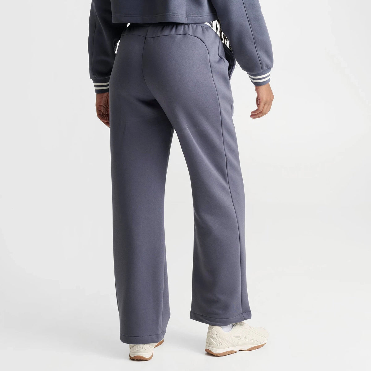 Women's Ribbed Wide-Leg Fleece Pants
