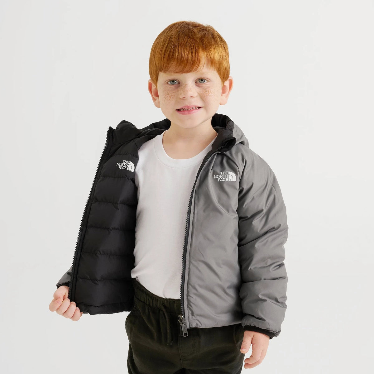 Toddler Reversible Hooded Jacket - Black