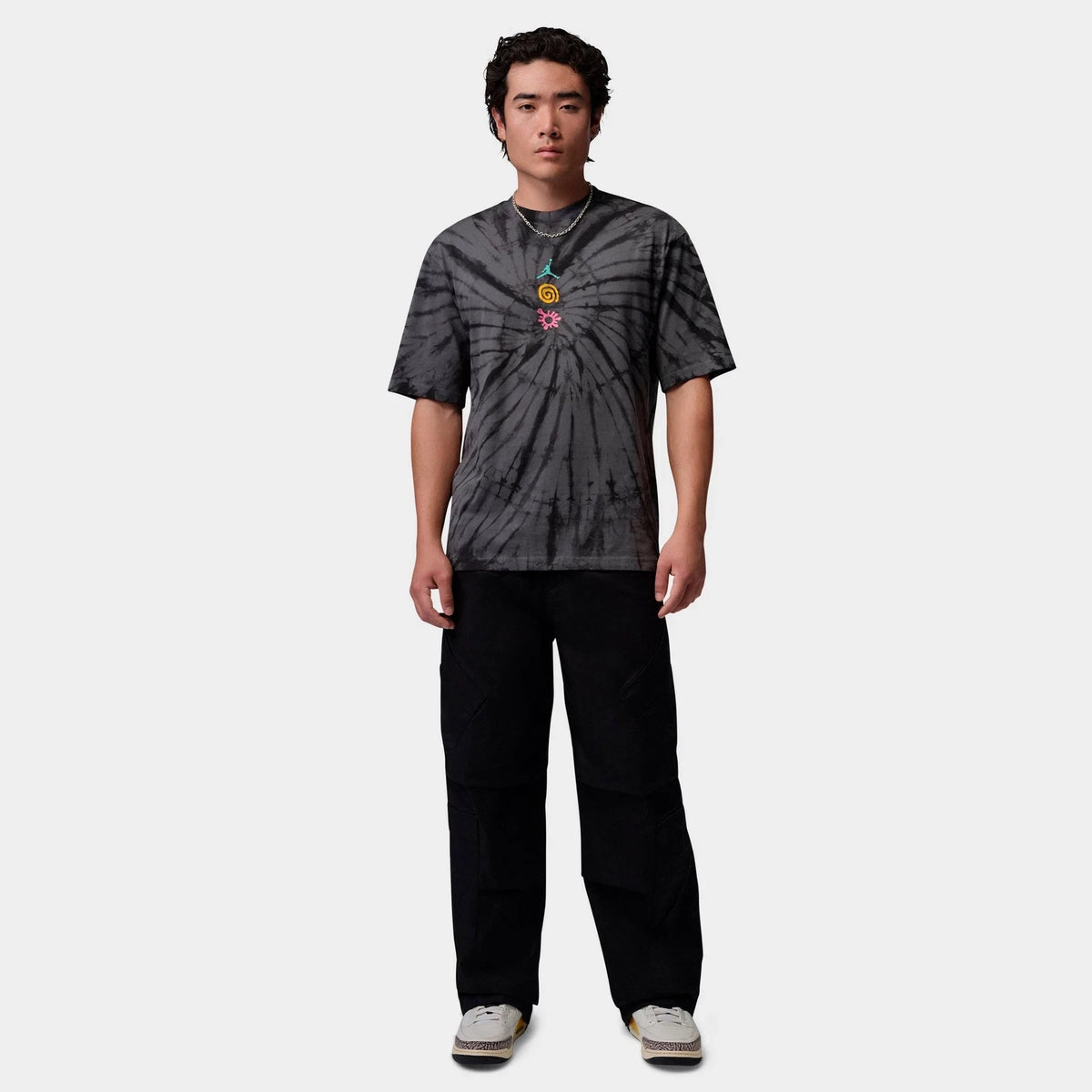 Men's Tie-Dye Graphic Cotton T-Shirt
