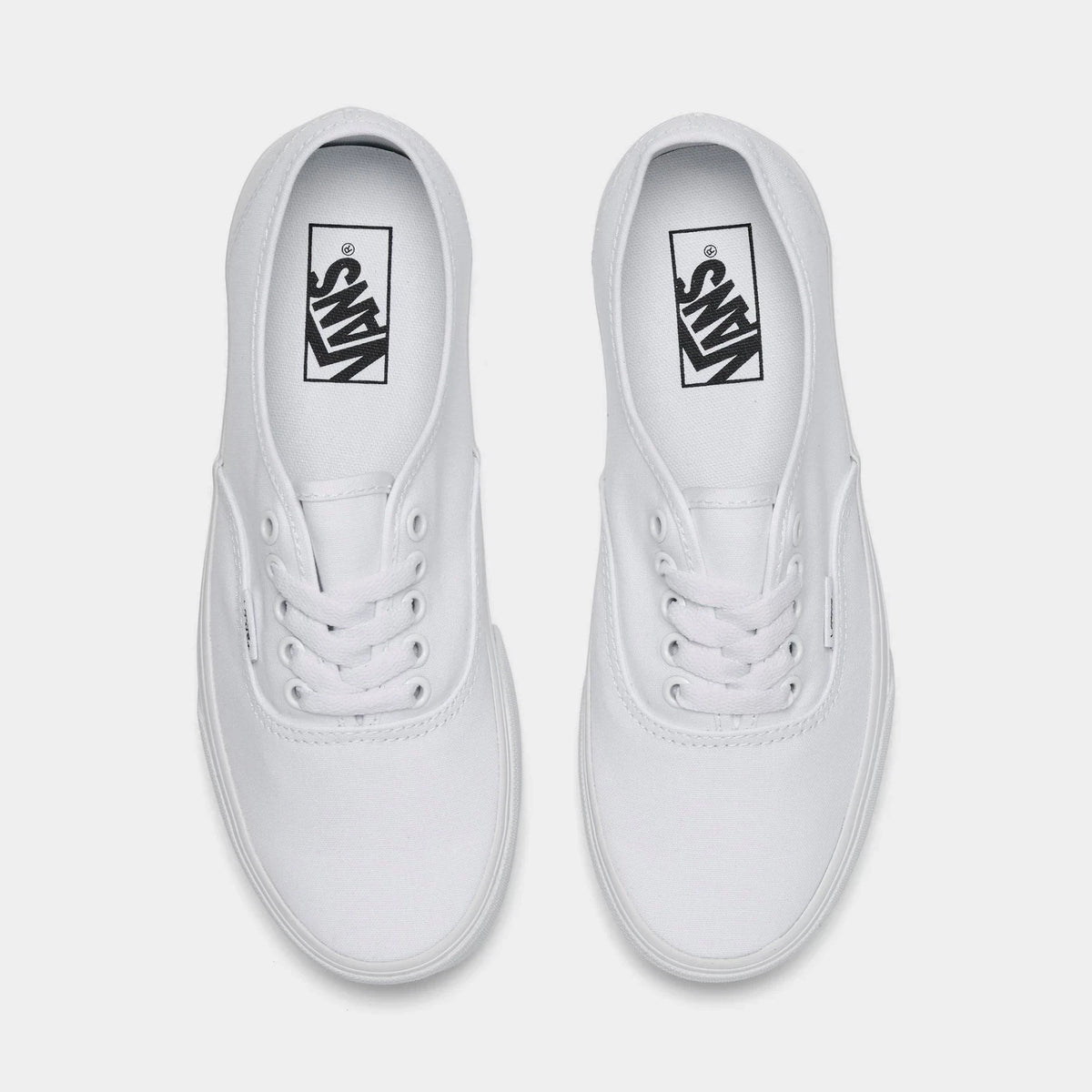 Canvas Low-Top Lace-Up Sneaker - White