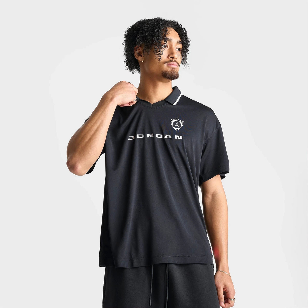 Men's Polyester Soccer-Inspired Top
