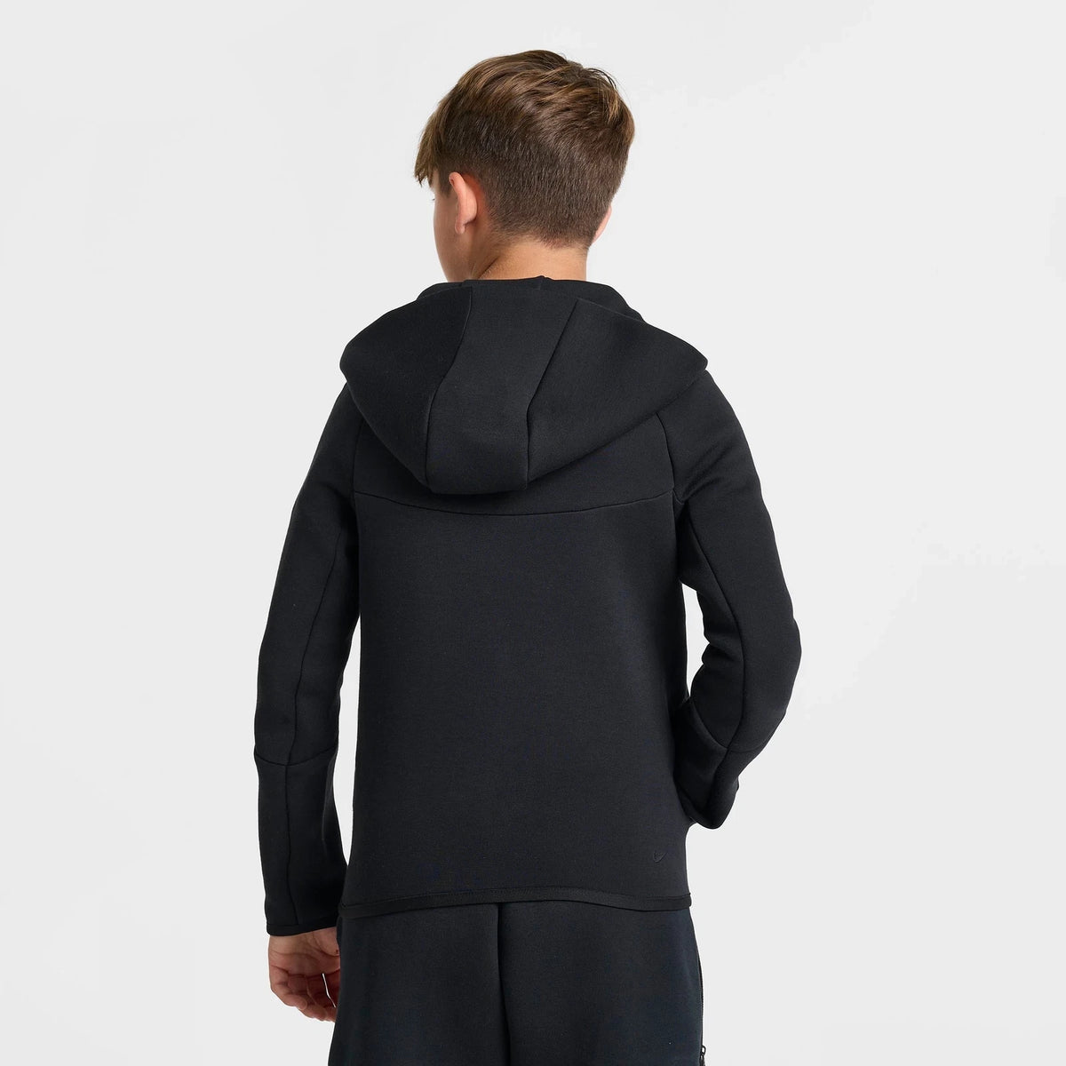 Big Kids' Full-Zip Fleece Hoodie - Black