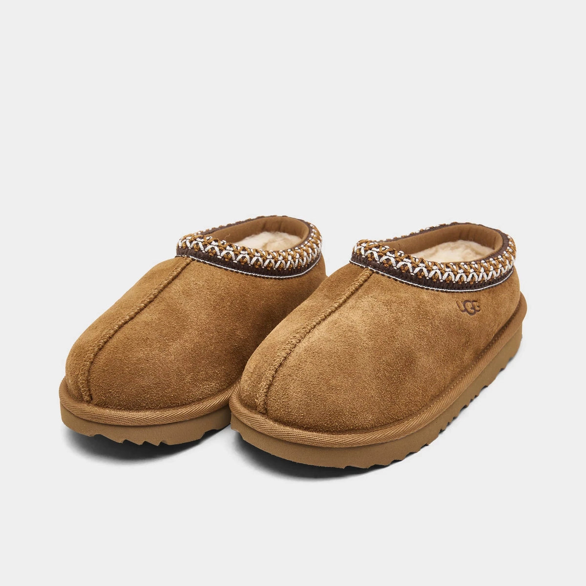 Toddler Suede Slip-On Slippers - Chestnut