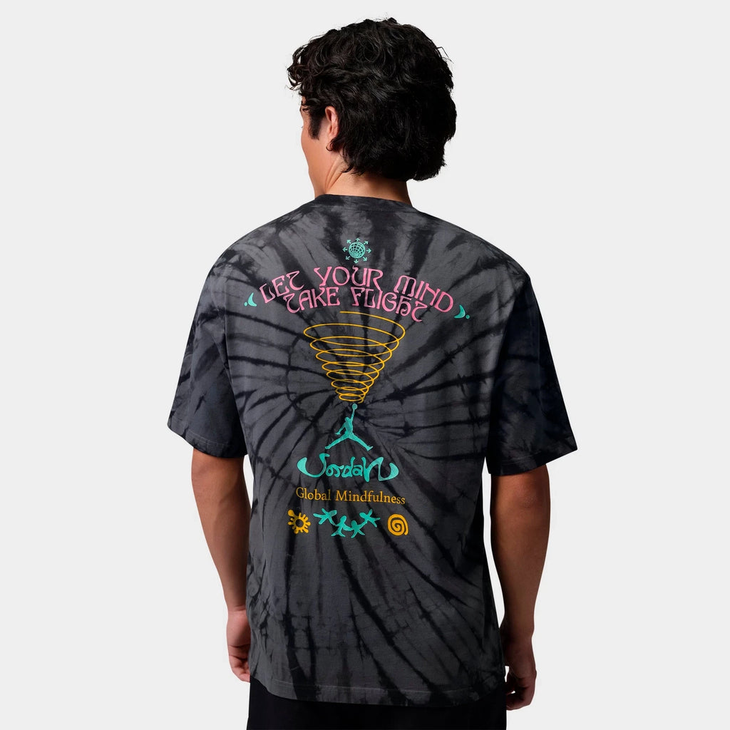 Men's Tie-Dye Graphic Cotton T-Shirt