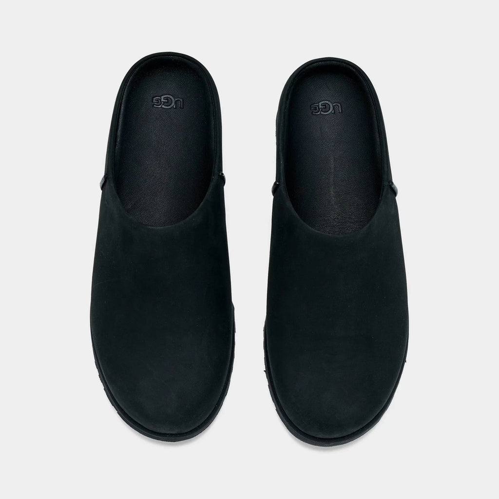 Men's Waterproof Nubuck Backless Clog - Black