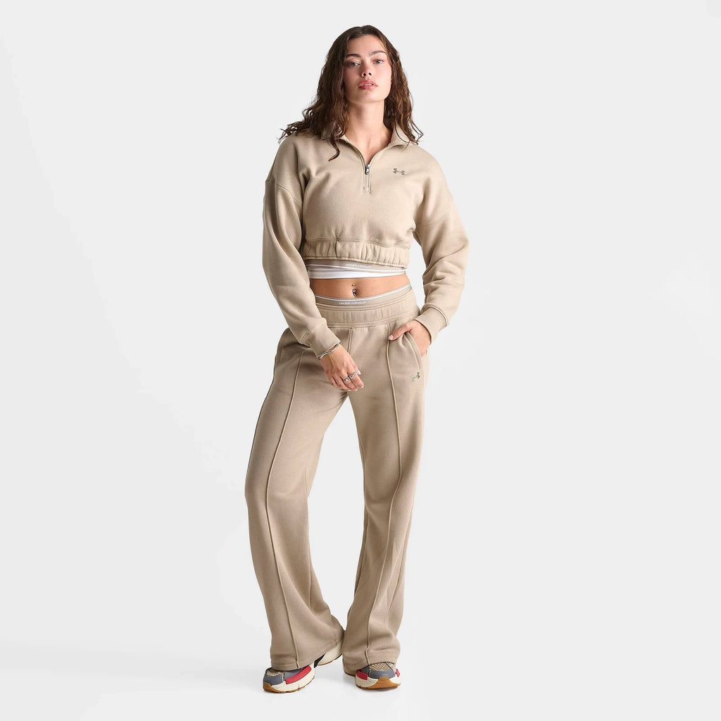 Women's Brushed Fleece Wide-Leg Pants