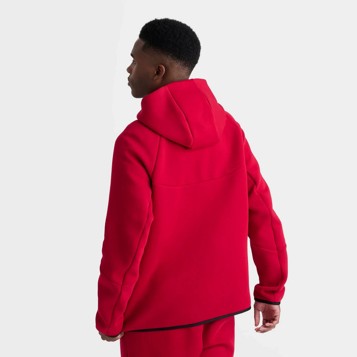 Men's Full-Zip Fleece Hoodie - Red