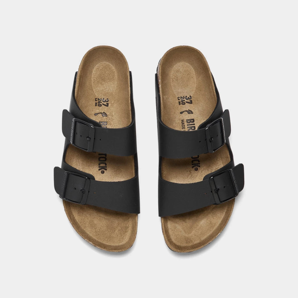 Women's Two-Strap Synthetic Sandals - Black
