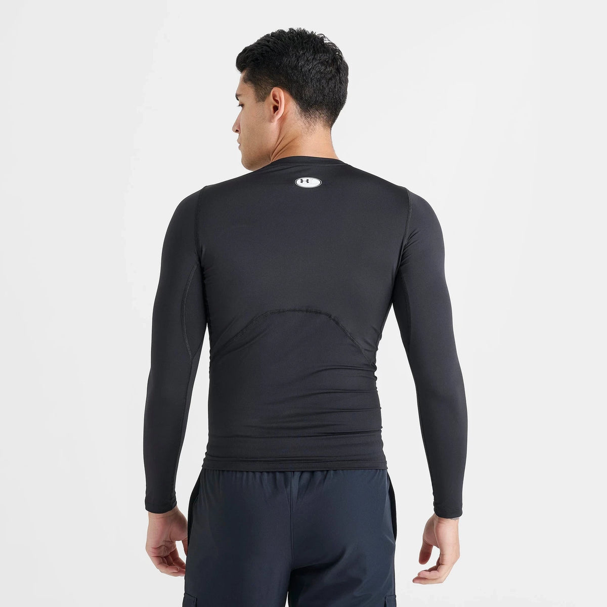 Men's Long-Sleeve Compression Training Top - Black