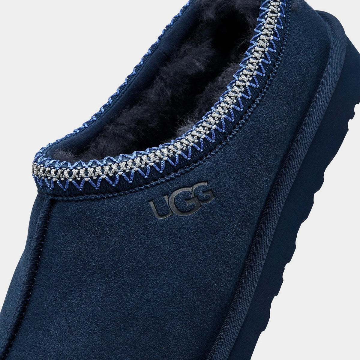 Men's Suede Sheepskin Slip-On Slippers