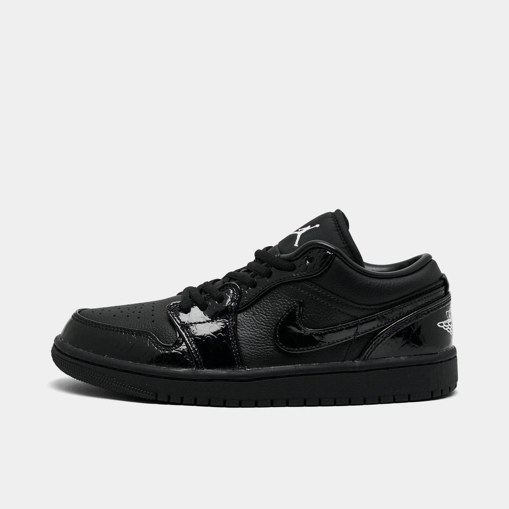 Women's Croc-Embossed Leather Low Sneakers