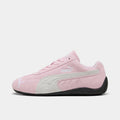 Women's Low-Profile Leather Sneakers - Pink