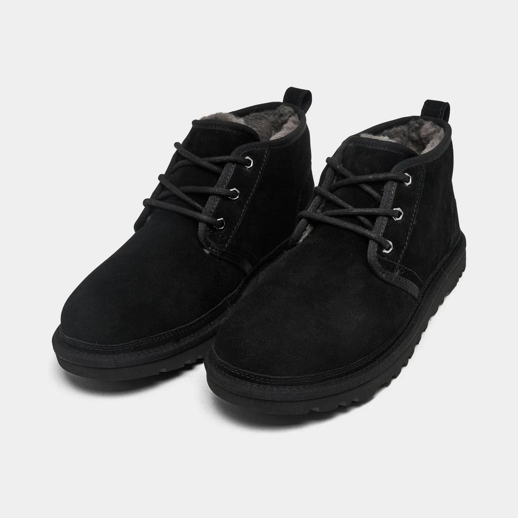 Men's Suede Lace-Up Chukka Boots - Black