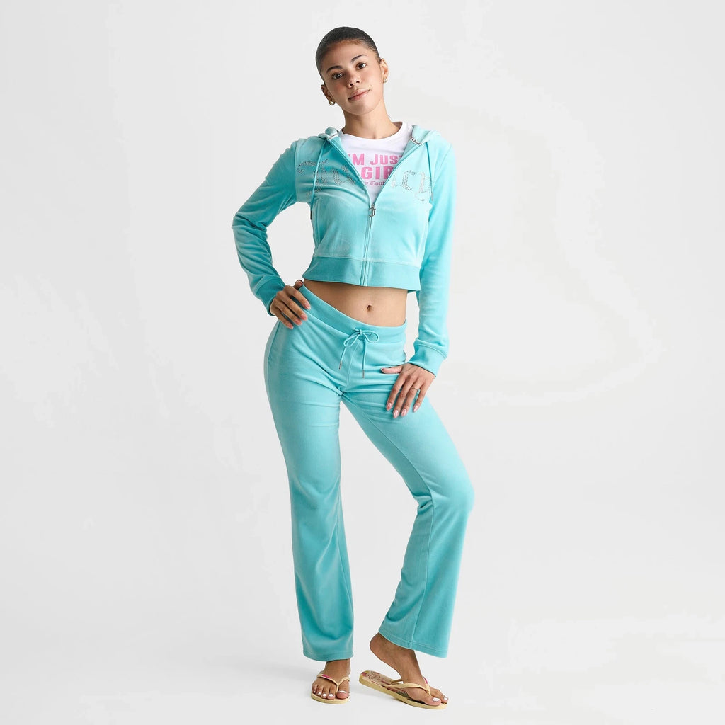 Women's Rhinestone Back Slim Track Pants
