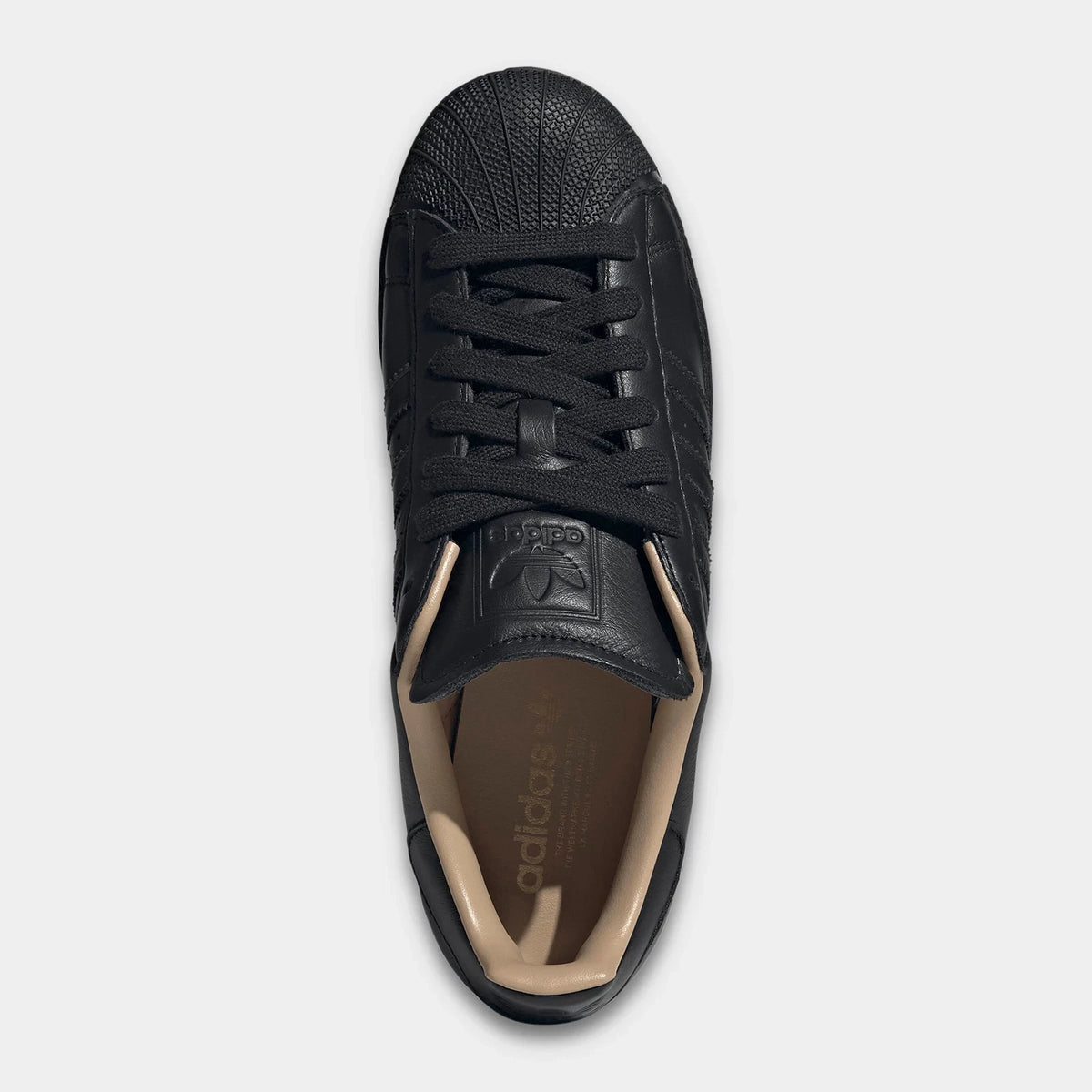Men's Leather Shell-Toe Ripple Sole Sneakers