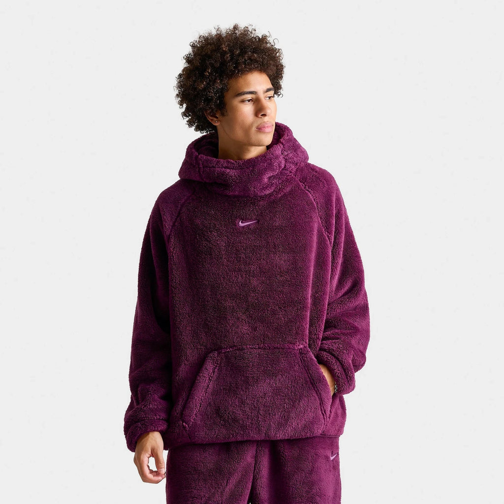 Men's High-Pile Fleece Full-Zip Top - Red