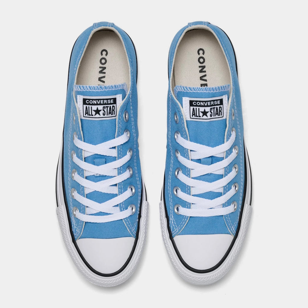 Women's Canvas Low Top Sneakers - Blue