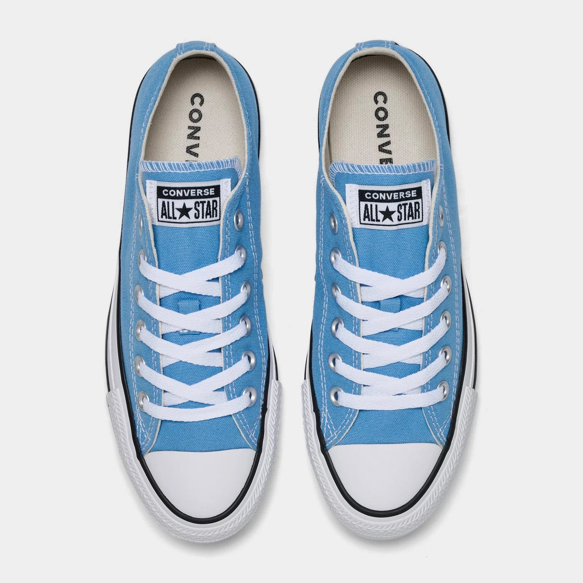 Women's Canvas Low Top Sneakers - Blue