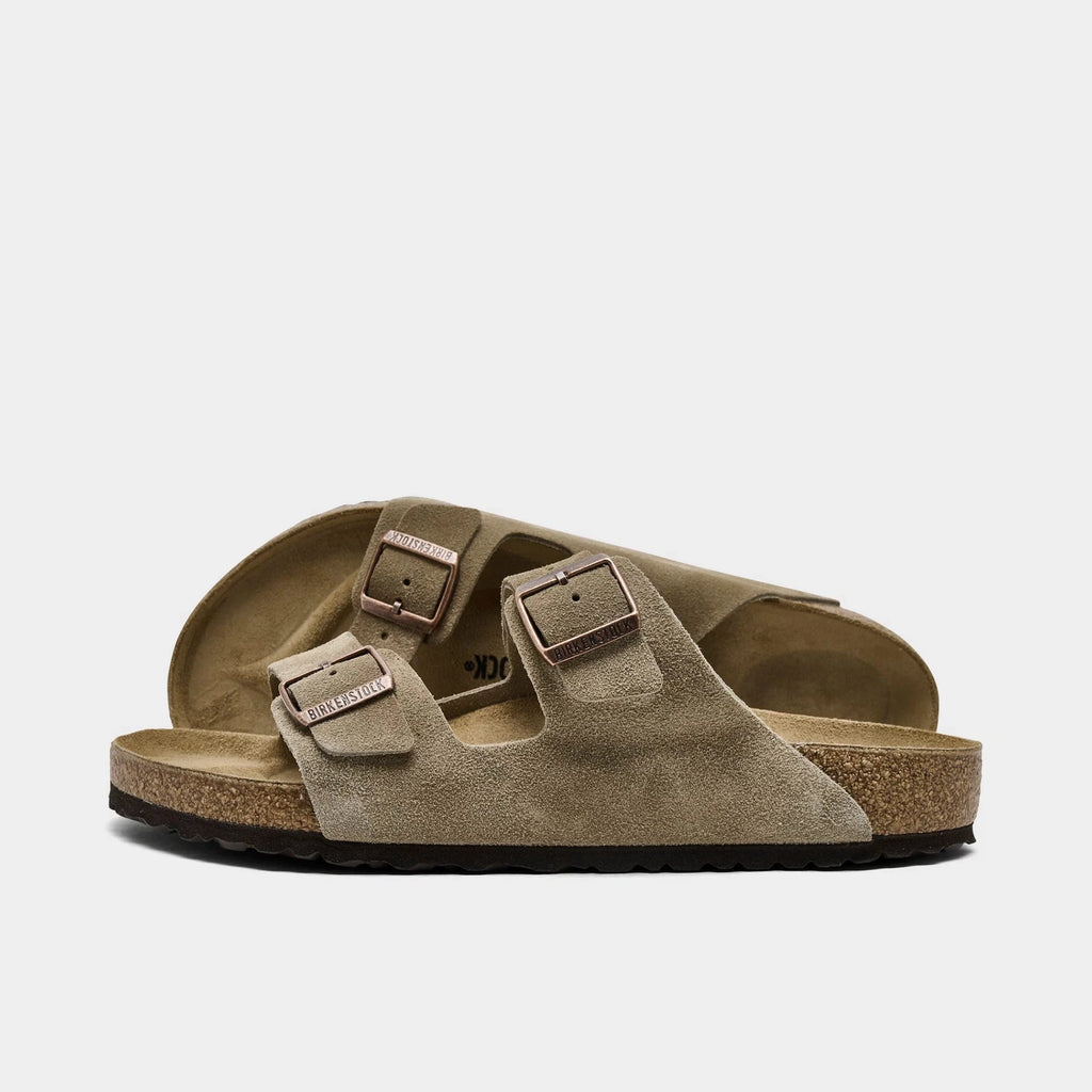 Men's Two-Strap Synthetic Sandals - Brown